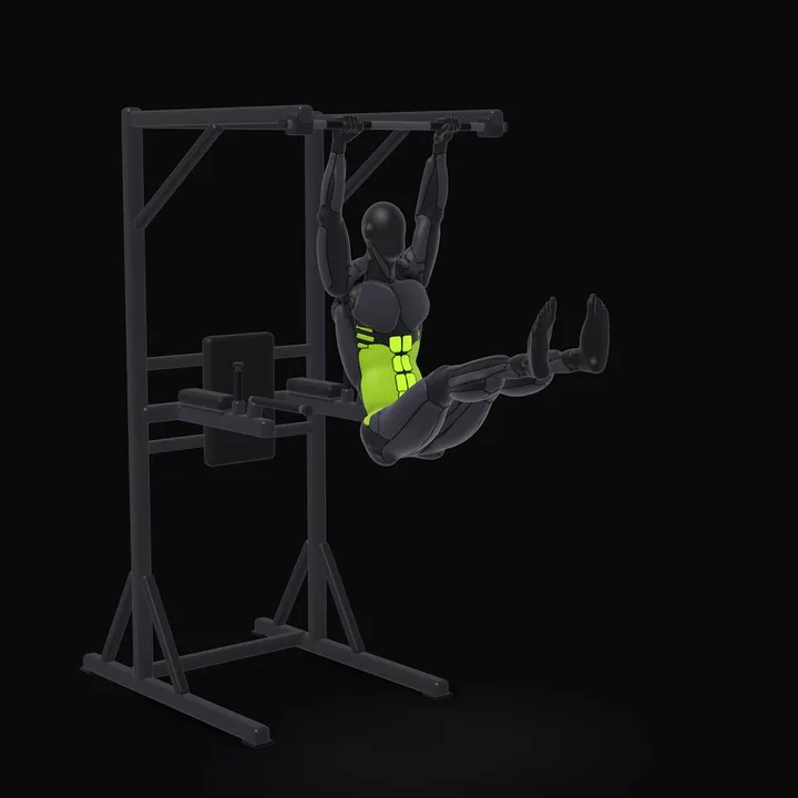 Animation 3D : Relevés de jambes suspendu