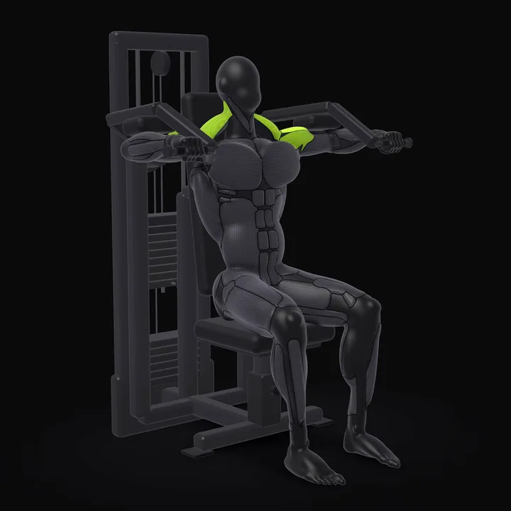 3D animation of the Machine Lateral Raise